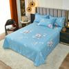 White Flower Printed Bed Sheet Set Simple Pink Cotton bedspread Thickened Bedding Set Luxury Soft Flat Sheet with Pillowcases