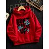Dětská mikina s potiskem písmen Graffiti Pulovr Mikina Chlapci Dívky Streetwear Ležérní Oversized Mikina s kapucí Podzim Zima