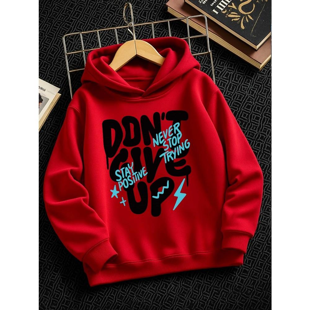 Dětská mikina s potiskem písmen Graffiti Pulovr Mikina Chlapci Dívky Streetwear Ležérní Oversized Mikina s kapucí Podzim Zima