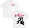 Bad Gyal Album Bedrucktes T-Shirt Unisex Y2K Baumwolle Kurzarm Atmungsaktiv Hip Hop Rundhals Sommer Lässige Oberteile T-Shirt