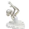 Ballerina Figurine Dancer Sculpture Desk Ornament Ballet Dancer Figurine for Fireplace Table Centerpiece Shelf Cabinet Gift