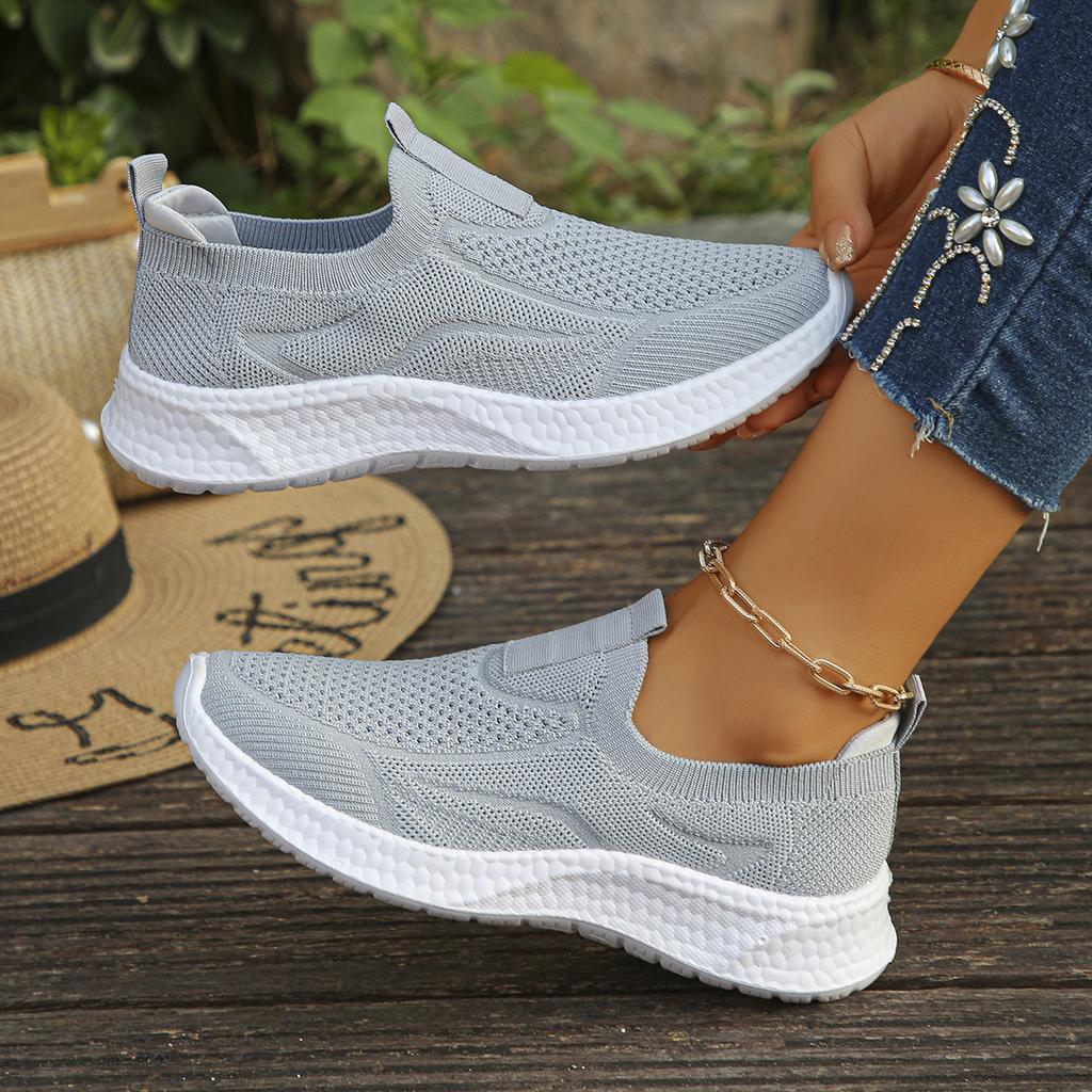 2025 Damen neue Frühling und Sommer Mesh atmungsaktive Sneaker bedecken Füße und Pedal Lazy Walking Schuhe Mutterschuhe