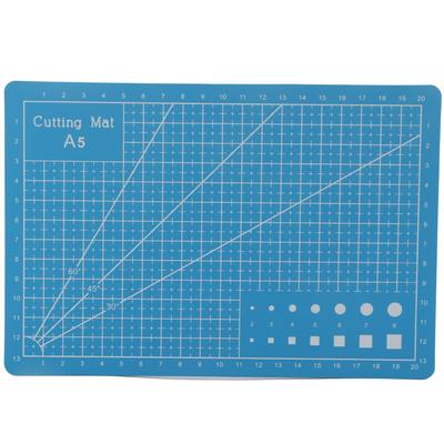A5 rácsvonalak PVC vágószőnyeg Öngyógyító papír bőr szövet vágódeszka