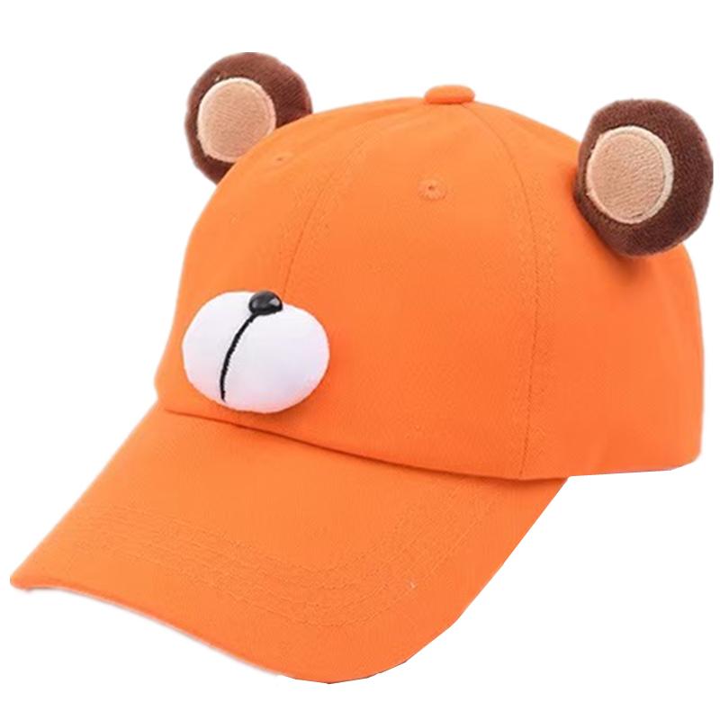New Children's 3D Design Cartoon Cap Bear Anime Cartoon Hat Cap Boys Girls Hat High Quality Baseball Cap For Kids
