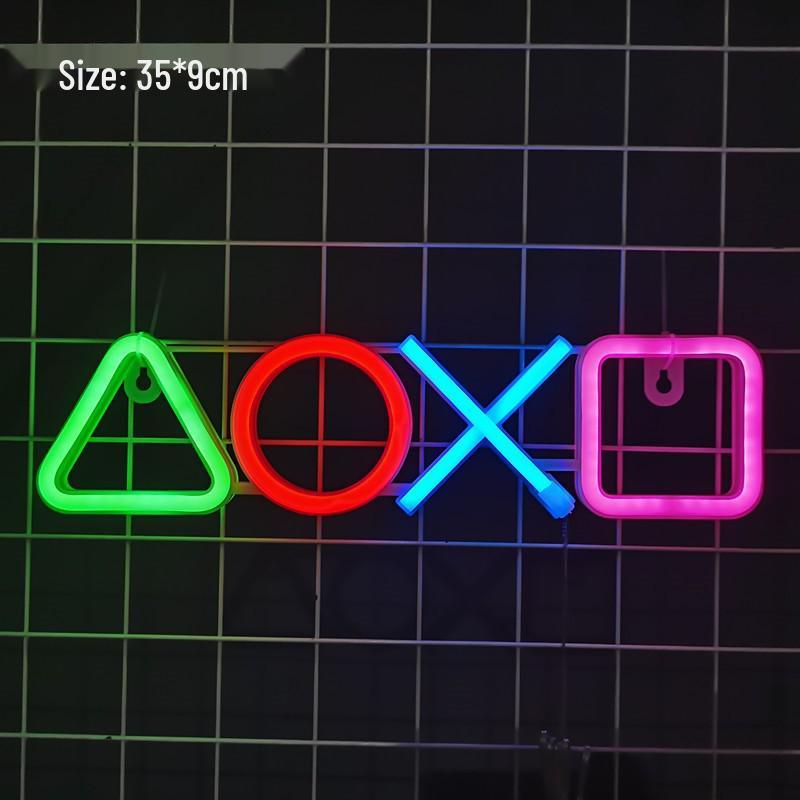 LED Neon Butterfly & Planet Wall Light - Decorative E-sports, Bar, and Photo Prop Night Light