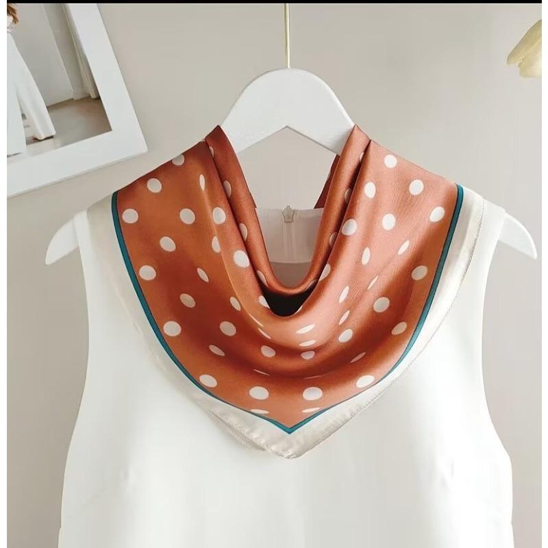 70 silk scarf square scarf high sense fashion versatile professional simulation silk small scarf versatile printed women's silk scarf