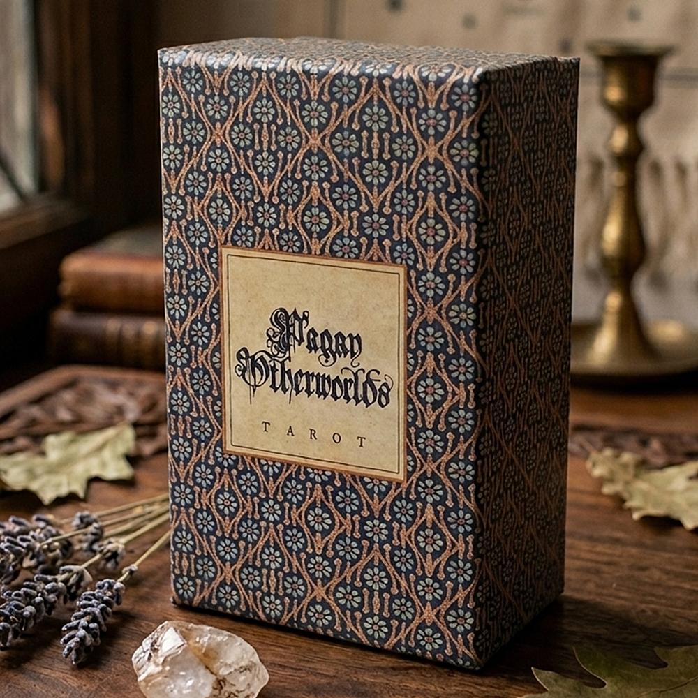 Pagan Otherworlds Tarot Deck 12*7cm in Stijve Doos – 84 Stuks Uniek Artistiek Ontwerp - Dubbel-reliëf Kaartpapier