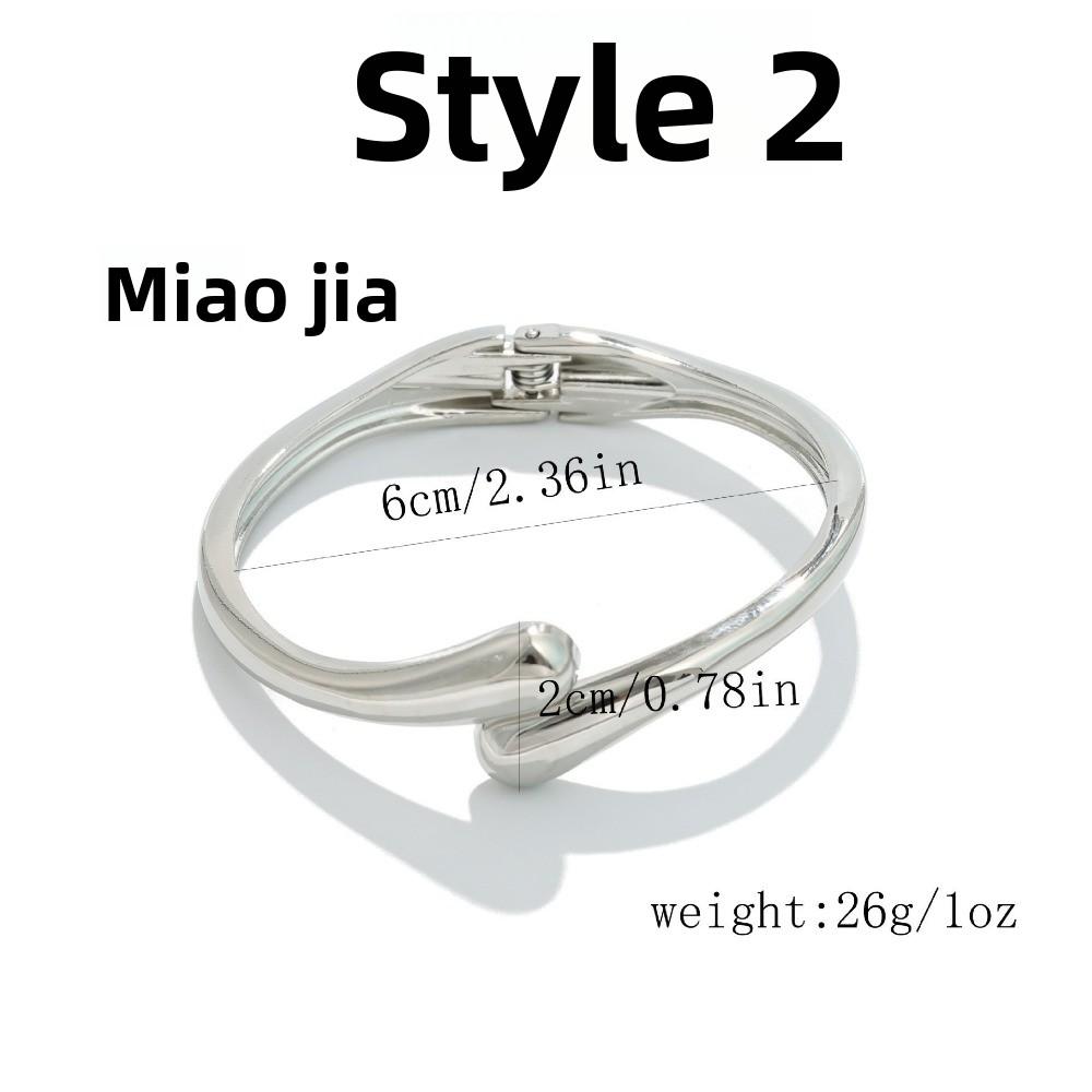Bracelet INS Minimalist Irregular Wave Jewelry Metal Glossy Bracelet Ladies Jewelry