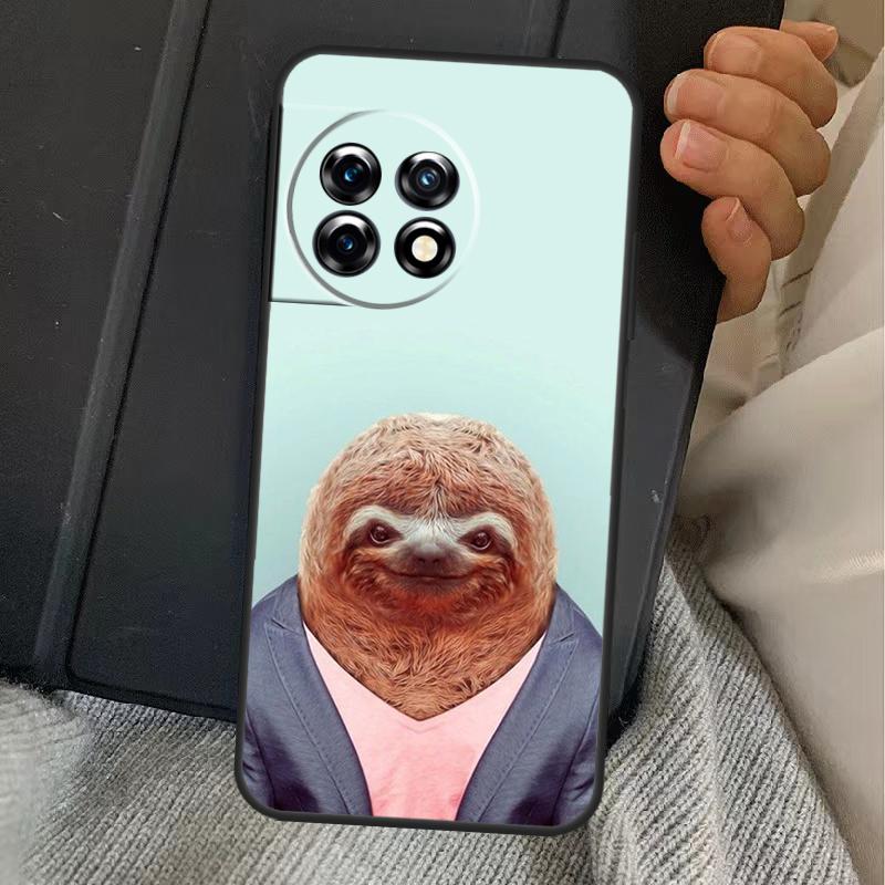 Funny Sloth Case For OnePlus 13R 12R 10R 13T 10T 8T 15 13 12 11 Nord CE 4 3 2 Lite N20 N30 Nord 5 Cover