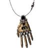 Steampunk Necklace Alloy Necklace with Mechanical Bionic Hand Pendant Robotic Jewelry Gift for Men Women Cyberpunk Enthusiasts
