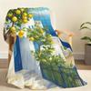 Refreshing Lemon themed Blanket Soft Throw Blanket for Home Bedroom Bed Sofa Picnic Travel Office Rest Cover Blanket Gift