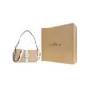 New COACH Lonnie Fabric With Leather Shoulder Bag Handbag Crossbody Bag Shoulder Bag Women's Light Khaki C8306-IMDQC