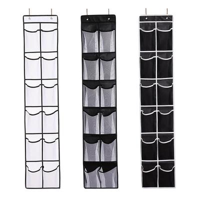 12 Pockets Hanging Bag Over Door Hooks Storage Bag Shoe Underwear Hanging Holder  for Home Dorm