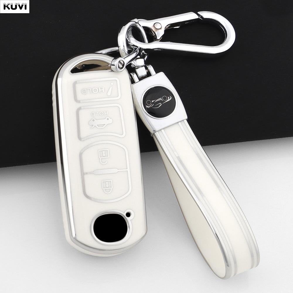 4 Button Fashion TPU Car Key Case Cover For Mazda 2 3 6 Demio Atenza Axela CX-5 CX5 CX-3 CX7 CX-9 3 4 CX30 2016 2017 2018 2019