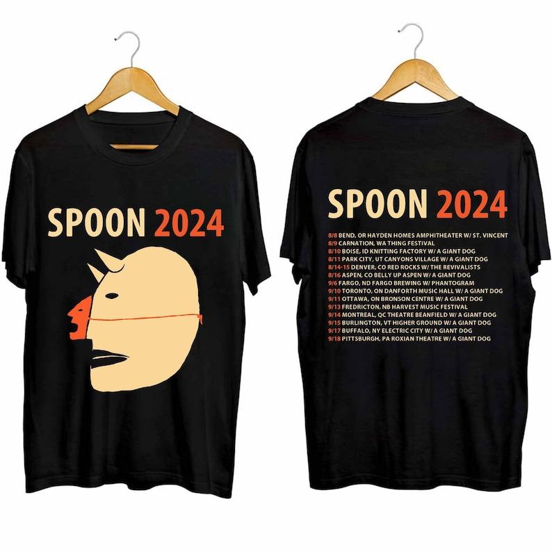 

300GSM Heavy Cotton T-Shirt Spoon Tour Shirt Spoon Band Fan Shirt Spoon Concert Shirt