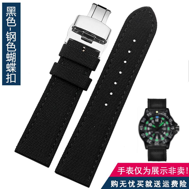 For Omega Seiko Casio Tissot Watch Strap 19mm 20mm 22mm 23mm 24mm Nylon Leather Wrist Band Men's Waterproof Canvas Bracelet Belt
