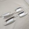For Mercedes Benz W203 W211 W219 W220 E350 E63 2000 - 2009 Car Accessory Gloss Carbon Door Handle Bowl Covers Trim Paste Style