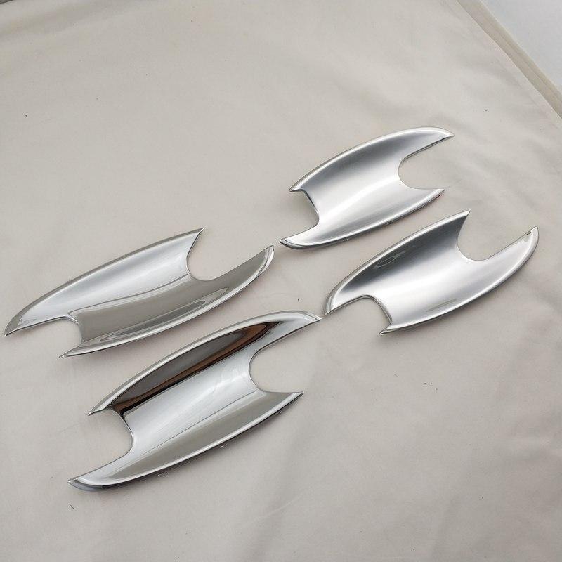 For Mercedes Benz W203 W211 W219 W220 E350 E63 2000 - 2009 Car Accessory Gloss Carbon Door Handle Bowl Covers Trim Paste Style