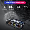 Solar TPMS Tire Pressure Sensor Car Tire Pressure Monitoring System with 4 Wheel Internal External Sensors TMPS