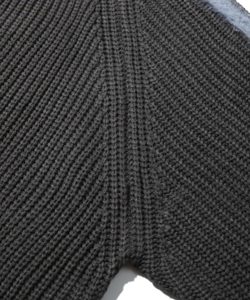 TRILLION Felpa Lavorata a Maglia con Cappuccio e Zip, Spazzolata Lavabile (Carbone)