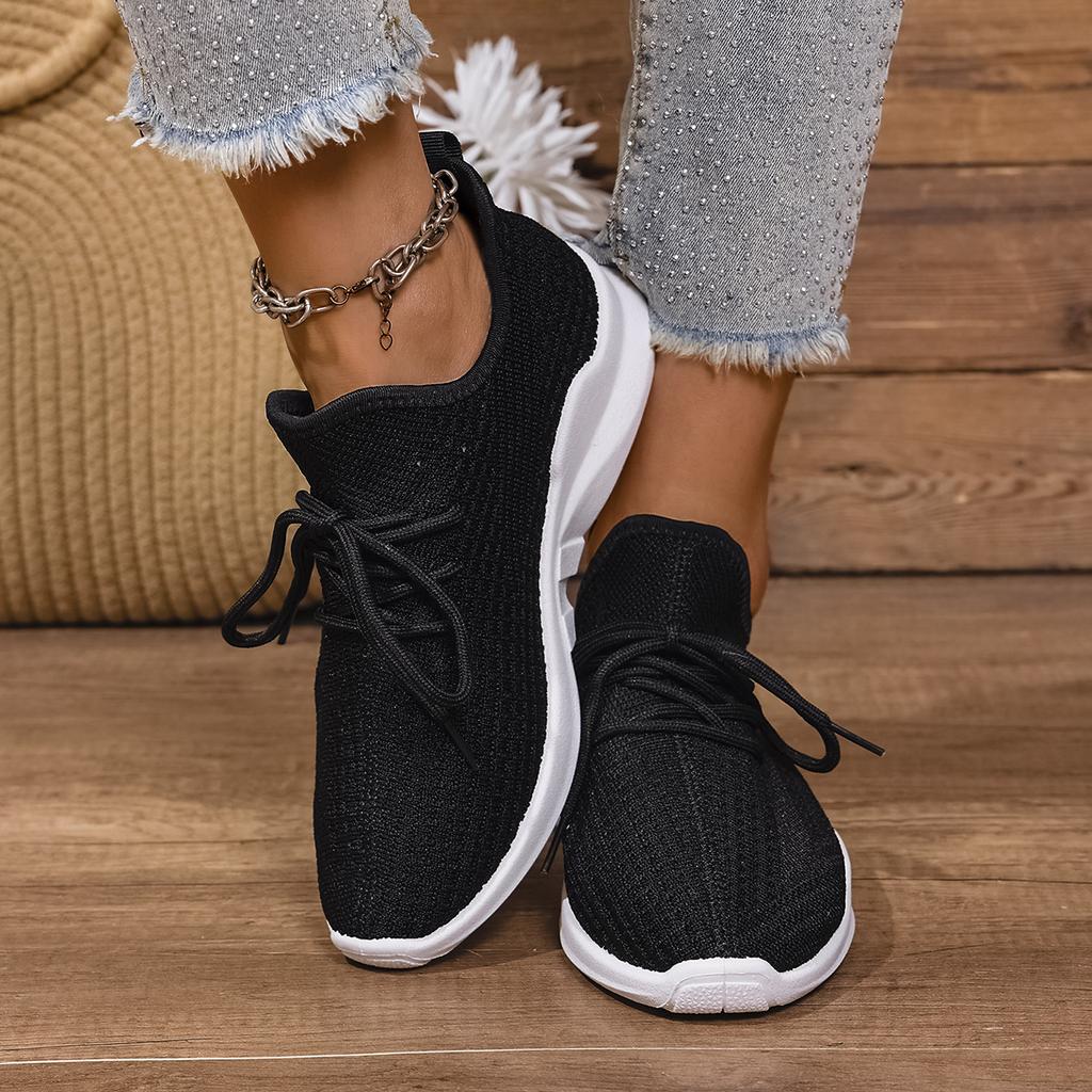 Fashion Women's Platform Non-slip Low-top Shoes Spring and Summer Mesh Breathable Casual Shoes Light and Comfortable Walking Sneakers.