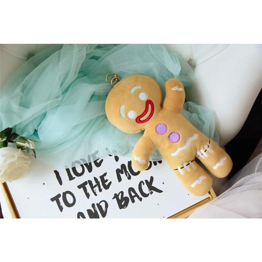 Gingerbread Man Plush Doll Sofa Decoration Cute Cookie Man Stuffed Toys Key Chain Soft Pendant Gifts