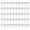 50PCS Acrylic Keychain Blanks DIY Painting Transparent Protective Film Blank Keychains