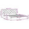Bed Frame without Mattress Light Grey 180x200 cm Fabric