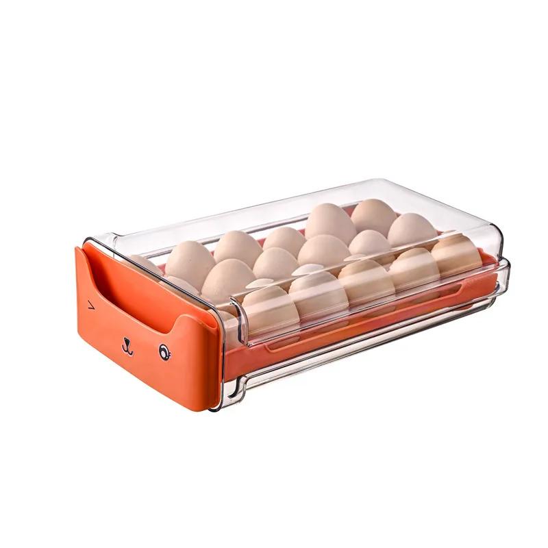 

Ящик для хранения яиц в холодильнике, пластиковый, двойной, складной, тип ящика для яиц, специальный ящик для хранения, 36-секционная полка для яиц random sticker