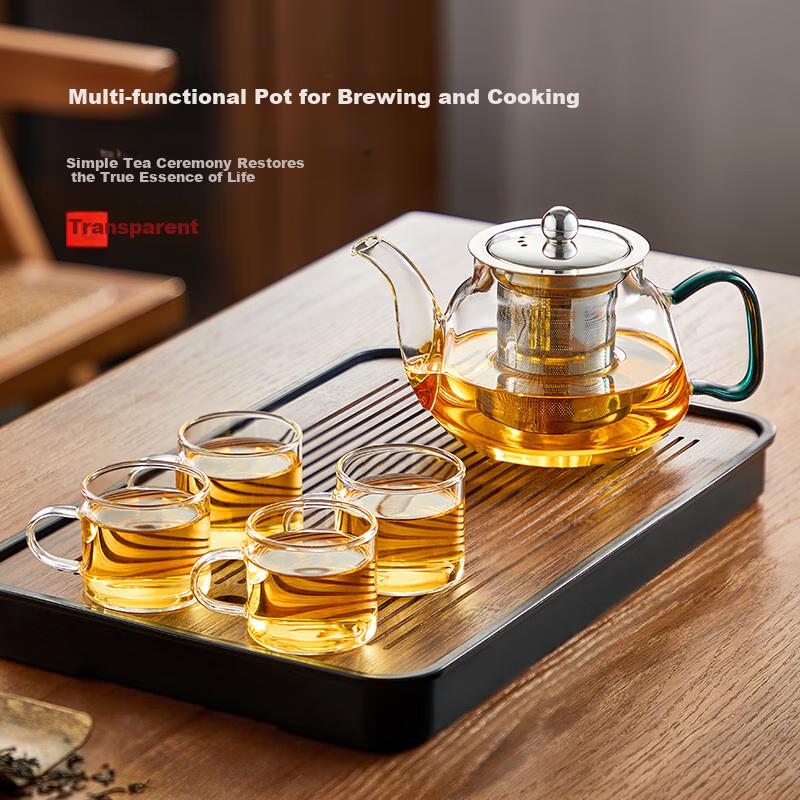 Mingguang Glass Teapot, Tea Infuser Kettle, Household Tea Pot, Office Glass Tea Set, Kung Fu Tea Pot