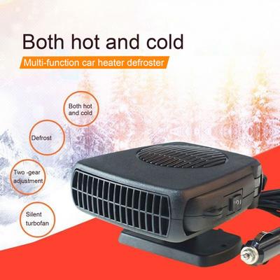 12 V/24 V Auto-Heizung, tragbarer Windschutzscheiben-Defogger, Defroster, 150 W, schnelles Heizen, Kühlgebläse mit Zündstecker, verstellbarer Winkel, Auto-Windschutzscheiben-Lüfter