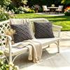 2PCS Woven Textured Plush Throw Pillow Cover Solid Jacquard Cushion Cover Soft Square Sofa Patio Home Decor No Insert
