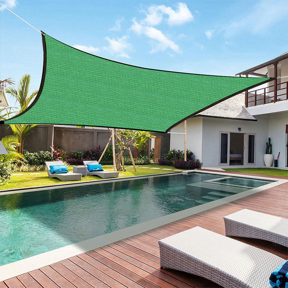 Outdoor Awnings Square Sun Shade Sail Garden Canopi For Terrace Car Canvas Awning Rectangle Pool Sun-Shelter Sunshade Sail  Hot
