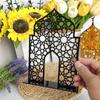 Black White Gold Ramadan Ornaments Mirror Face Desktop Decoration  Festival Supplies