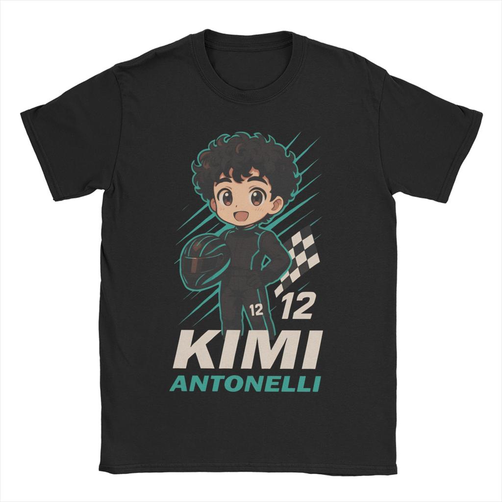 Kimi Antonelli Unisex Women T Shirt Leisure Tees Short Sleeve Crewneck T-Shirt 100% Cotton Gift Idea Clothes