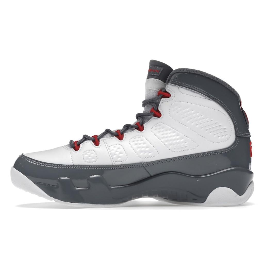 Air Jordan 9 Retro Fire Red Men Sneakers Grey White Cool-Grey CT8019-162