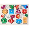 Wooden Childrens Number And Letter Puzzle Blocks Educational Toy For Early Learning