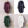 Vintage Style Cotton Linen Cardigan With Pockets For Casual Autumn Wear