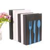 Books Holders Table Picture Album Holders for Displaying Books Metal Books Stand, Hollow Out Design Bookends Bookshelfs