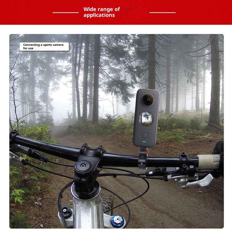 Uchwyt Klips na Kierownicę Motocykla Roweru Mocowanie Śrubowe 1/4 Zacisk na Sztycę Rowerową Do Kamery 12 11 Motocykl Metalowy Uchwyt