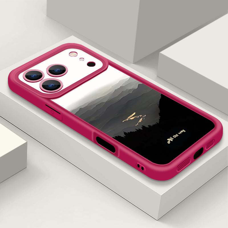 Ink Painting TPU Phone Case For iPhone Air 16e 17 16 15 14 Pro Max 13 12 Pro 15 16 14 Plus Shockproof Soft Silicone Cover Fundas