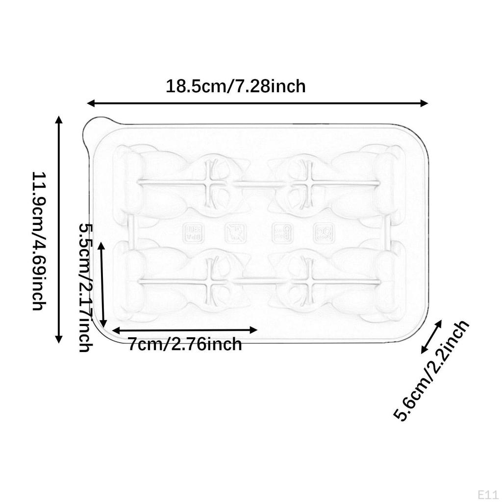 Silicone Chilled Cube Tray Portable DIY Making Tool for Tea Drink Juice black