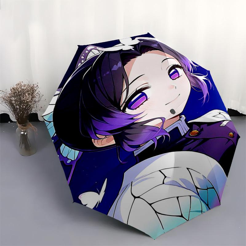 1pc Outdoor Umbrella with Anime Character Design - Automatic Opening/Closing, Portable 3-Fold Design, 8-Bone Iron Frame - Perfect Gift for Fans,