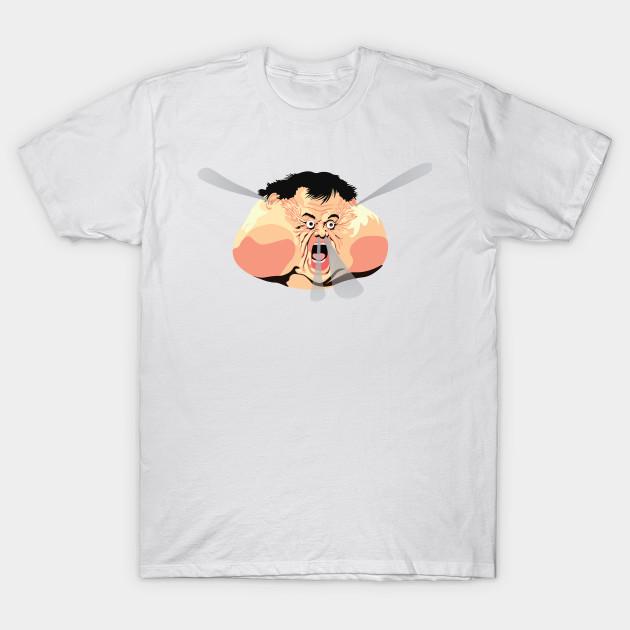 

Men Black Print T-shirt Big Trouble Blow Up No-Cut Transfer Paper Print Cotton Tshirt 4XL белый