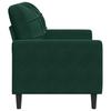 2 Seater Sofa Dark Green 120 cm Velvet