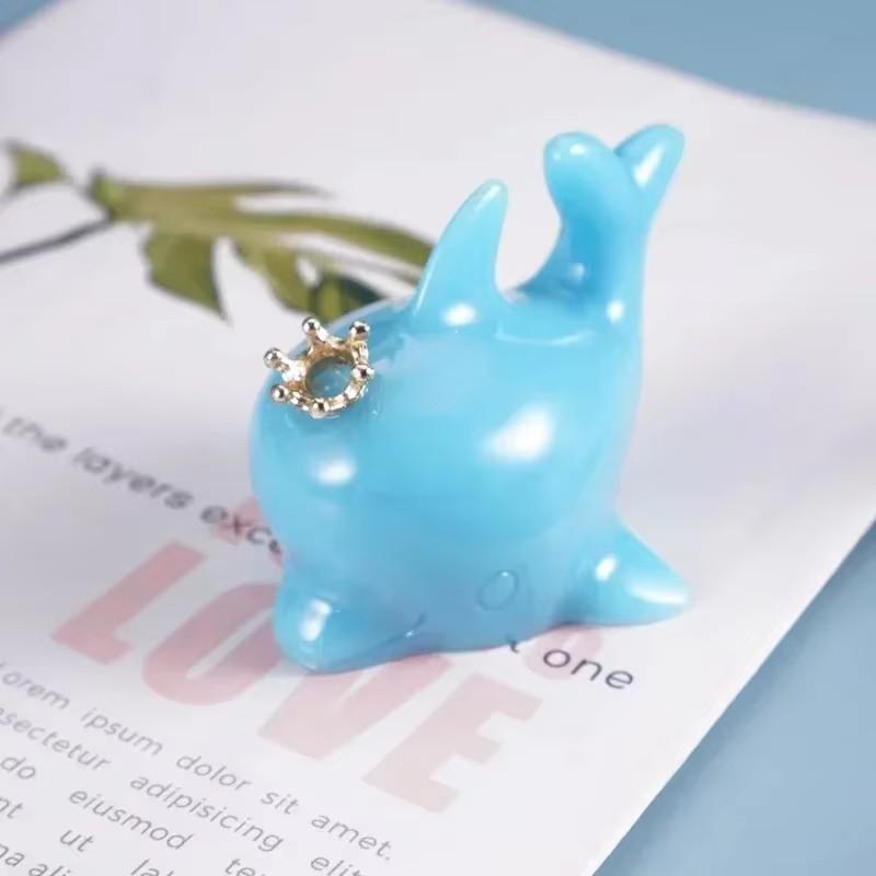 3D Dolphin Cartoon Silicone Mold Cute Animal DIY Crystal Epoxy Resin Jewelry Making Decoration Tool