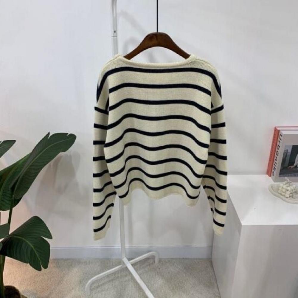 C S In The Room Women S Stripe Long Sleeve Knit Cardigan 3Color CShi2