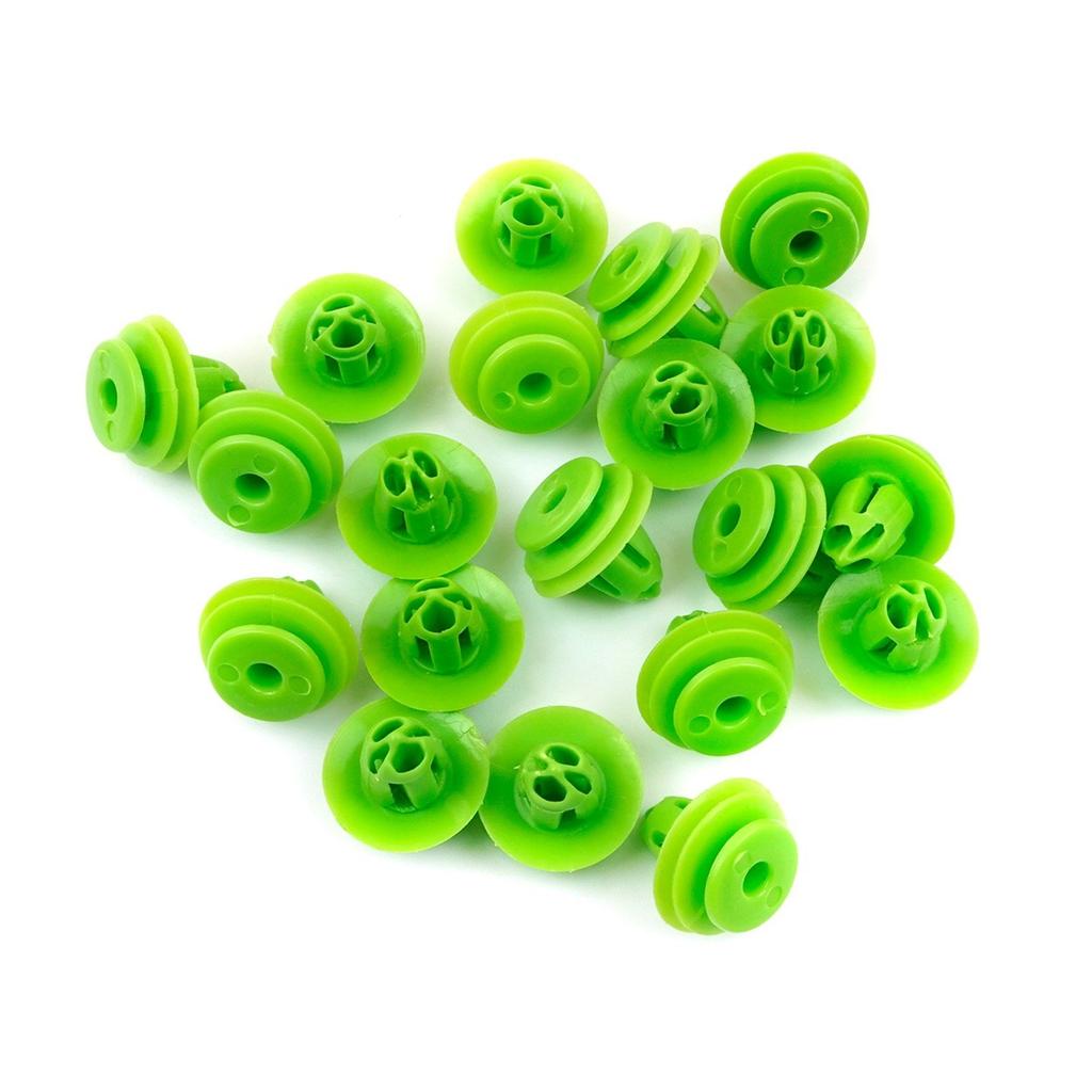 ECF5022-1 20 Pieces Door Panel Interior Trim Retainer Clips For Honda 91560-SZW-003  Green Nylon Made in Turkey