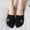 Neue Mädchen Lustige Sommer Frühling Niedliche Bestickte Kätzchen Unsichtbare Socken Katzenkralle Fußabdruck Damen Weiche Baumwollsocken Dropship