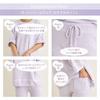 Seap Length Pajama Set and 508 Women's 3/4 (Pants Top) - (Purple)
